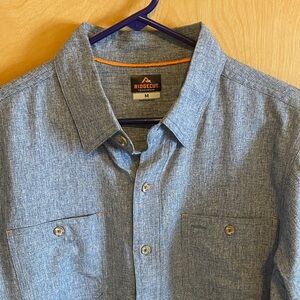 Ridgecut Blue Casual Button Down Shirt for Men